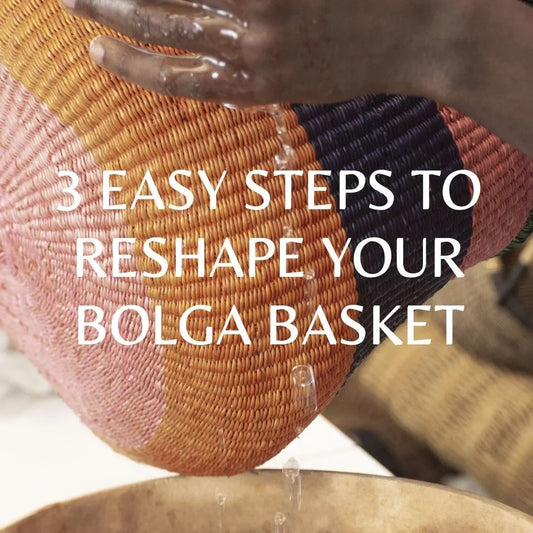 How To Reshape Your Bolga Basket