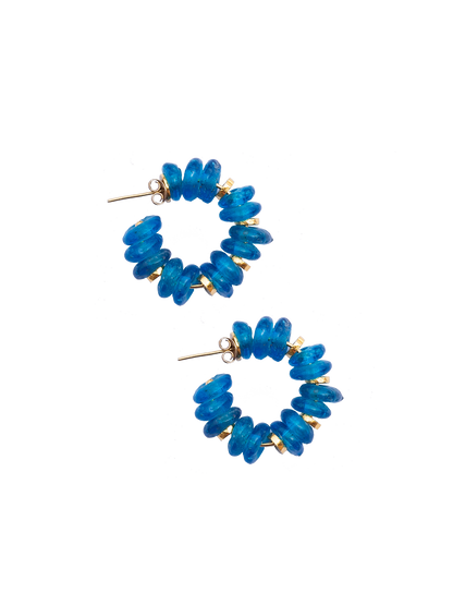 Yaa Earrings - in Red/Blue/Black