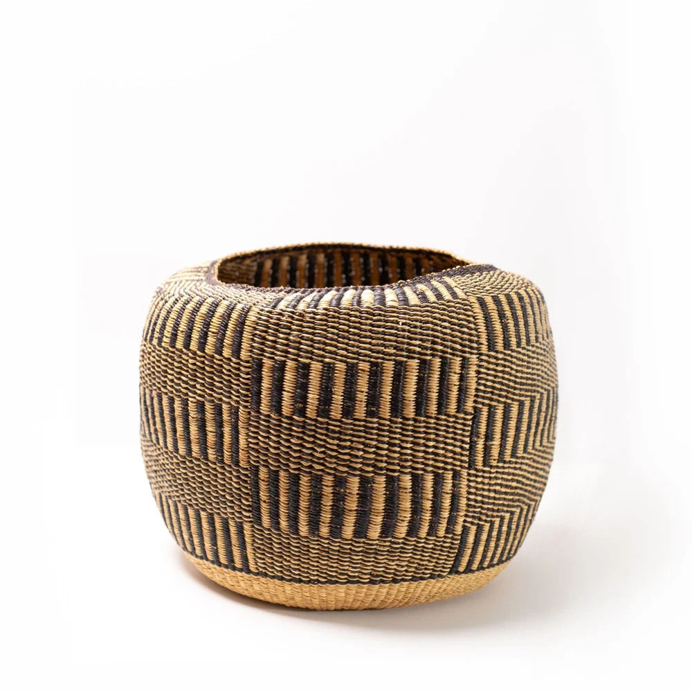 Aduko Black/Natural Pattern Basket
